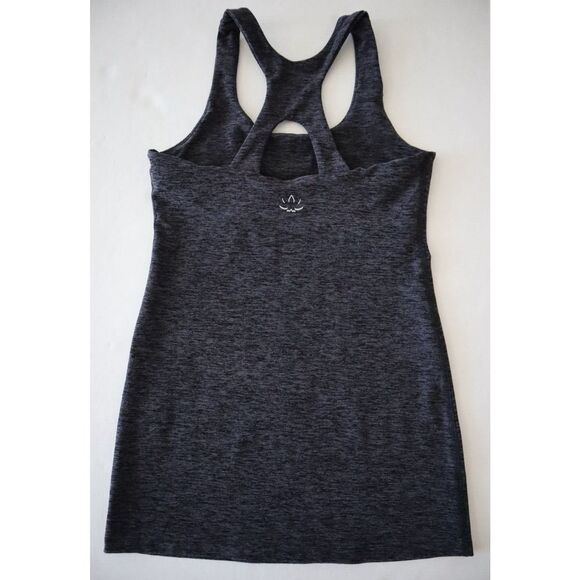 Beyond Yoga SM14AW Women's Sz XS Nocturnal Navy Built-In Bra Racerback Tank Top - Picture 2 of 4